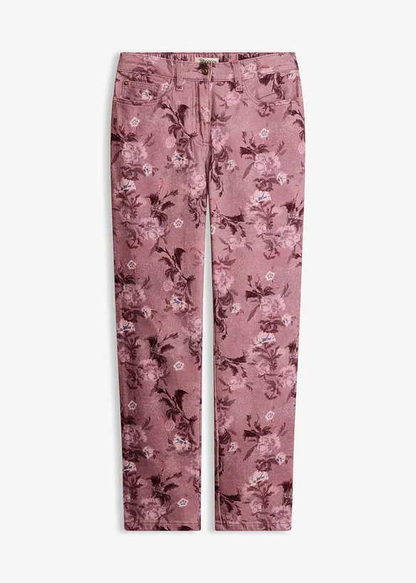 Twillhose mit Blumen-Design, bonprix