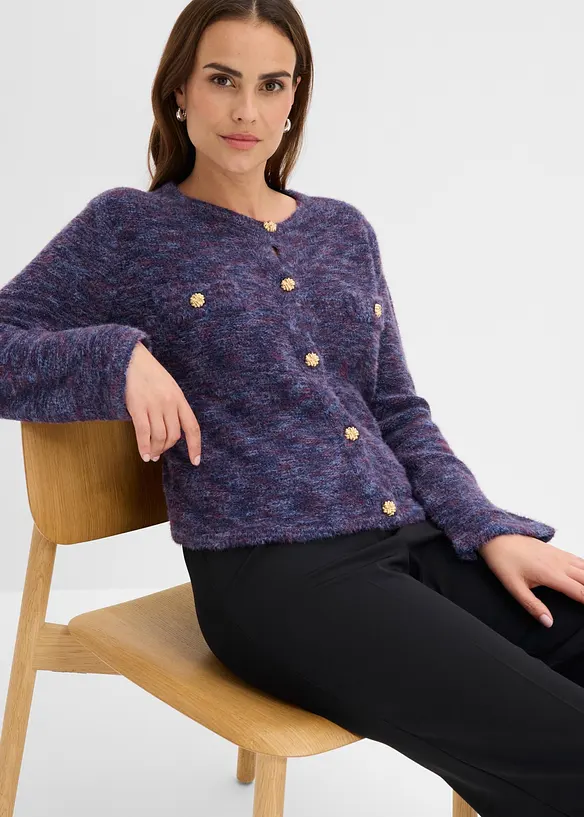 Strickjacke mit Effektgarn, bonprix