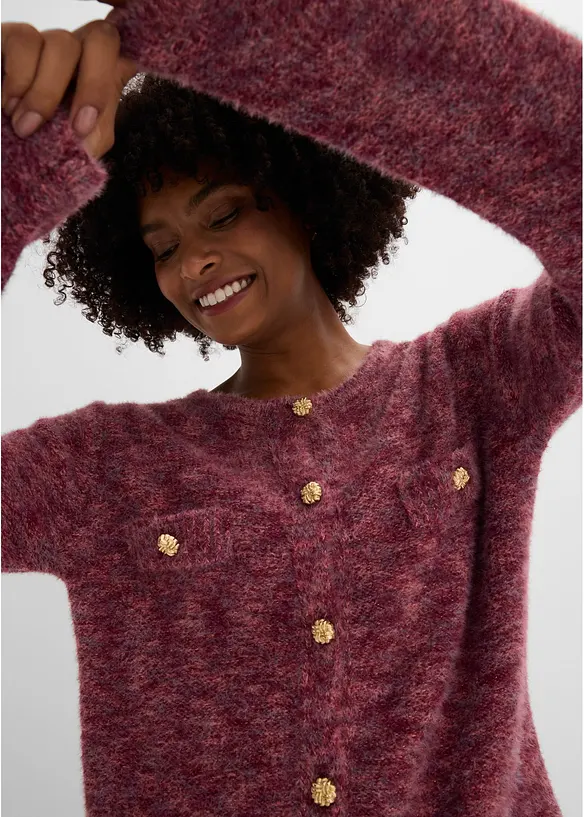 Strickjacke mit Effektgarn, bonprix