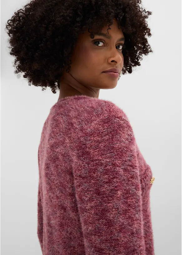 Strickjacke mit Effektgarn, bonprix