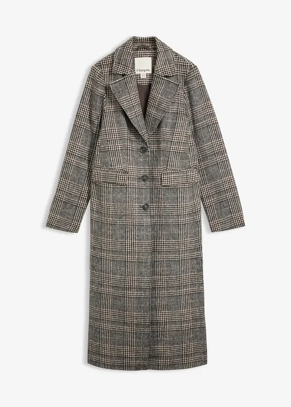 Manteau &agrave; carreaux, bonprix