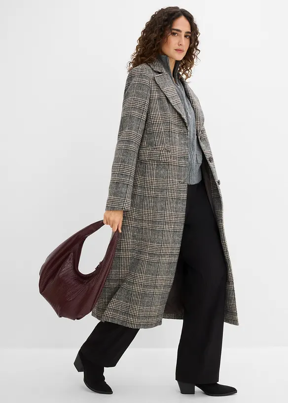 Manteau &agrave; carreaux, bonprix
