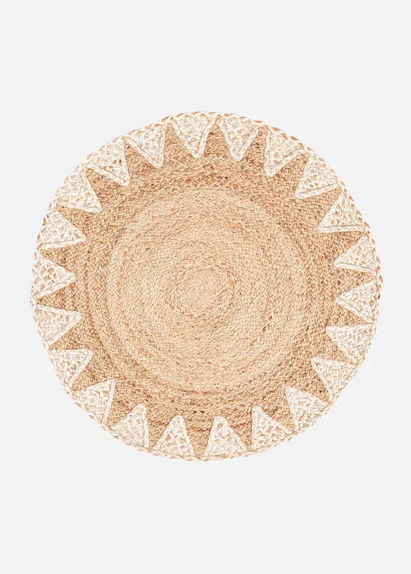 Tapis rond en jute, bonprix