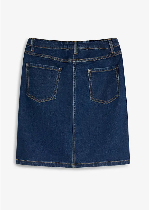 Jeansrock aus elastischem Baumwoll-Mix Mid Waist, bonprix