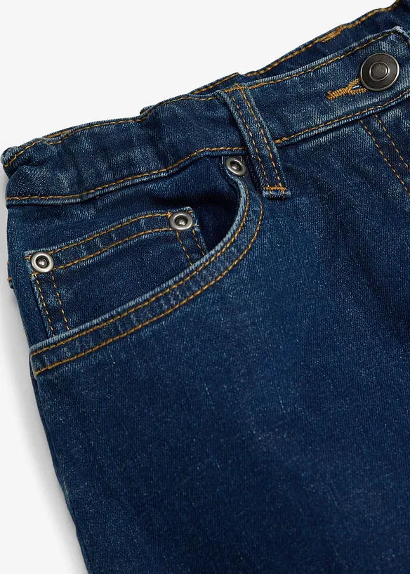 Jeansrock aus elastischem Baumwoll-Mix Mid Waist, bonprix