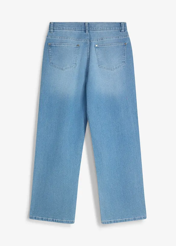 Wide-Leg-Jeans Mid Waist, bonprix