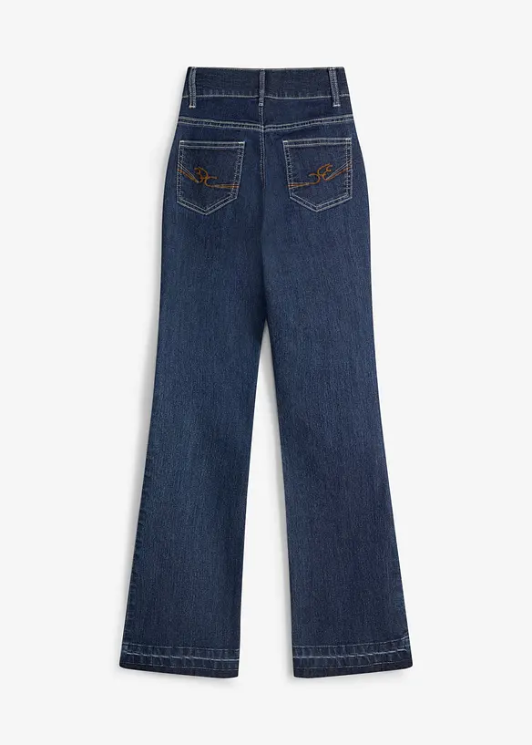 Flared-Jeans Mid Waist, bonprix