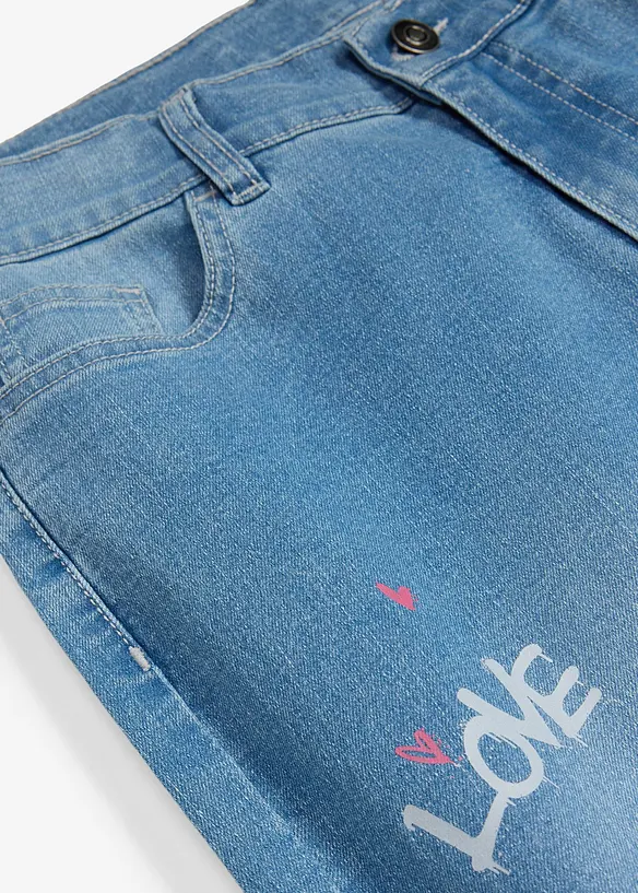 Wide-Leg-Jeans Mid Waist, bonprix