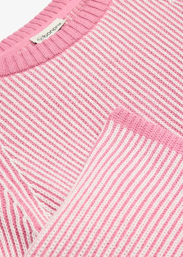 Gerippter Grobstrick-Pullover, bonprix