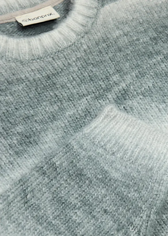 Grobstrick-Pullover mit Wolle und Farbverlauf, bonprix