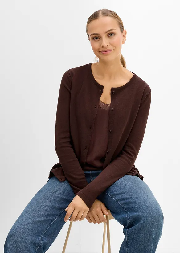 Gilet en maille de grossesse et d&rsquo;allaitement, bonprix