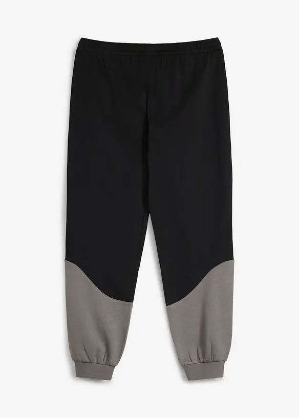Pantalon de jogging en coton doux, d&eacute;tails contrastants, bonprix