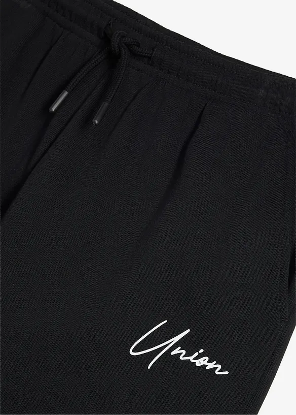 Pantalon de jogging en coton doux, d&eacute;tails contrastants, bonprix