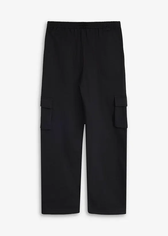 Cargo-Jogginghose aus weicher Bio Baumwolle in Loose Fit, bonprix