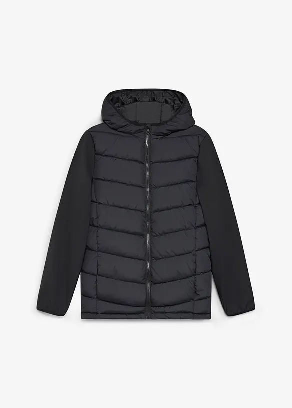 Veste l&eacute;g&egrave;rement rembourr&eacute;e &agrave; capuche amovible, bonprix