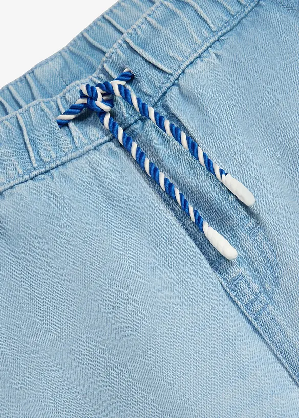 Jean cargo loose &agrave; taille &eacute;lastiqu&eacute;e, droit, bonprix