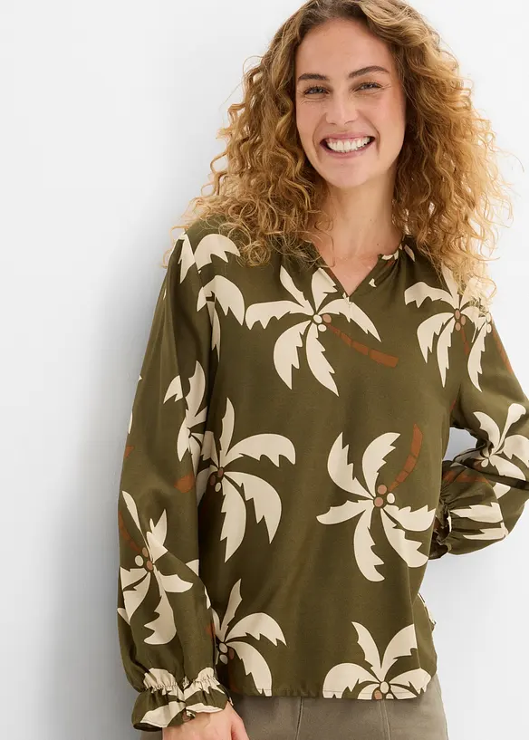 Tunikabluse aus softer Viskose, bonprix