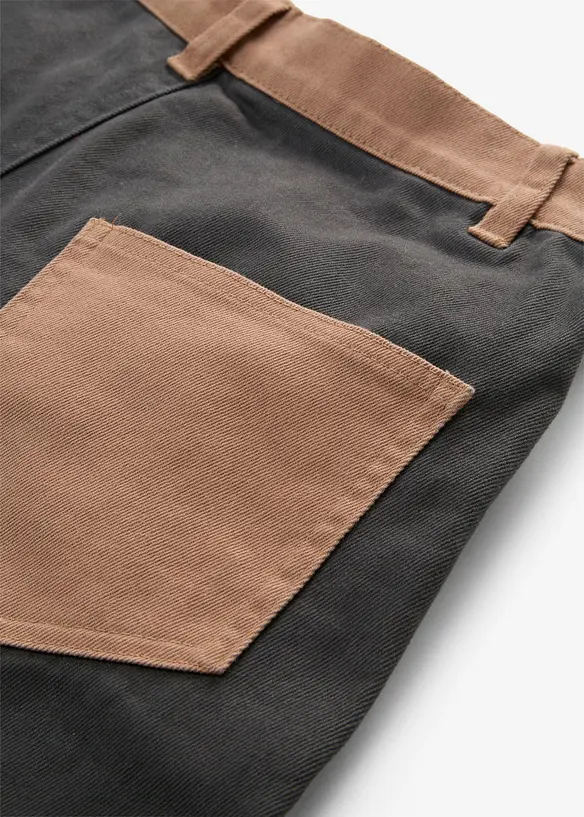 Bootcut-Hose aus elastischem Baumwoll-Mix, bonprix