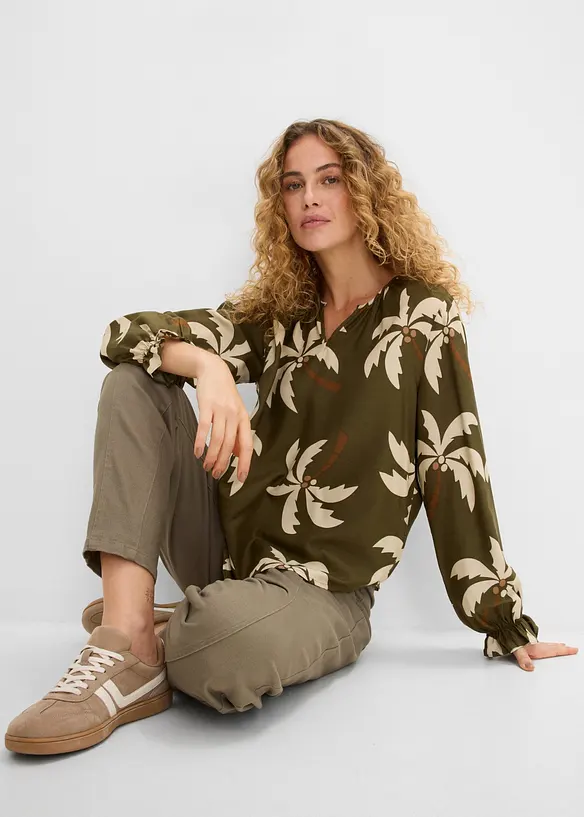 Tunikabluse aus softer Viskose, bonprix
