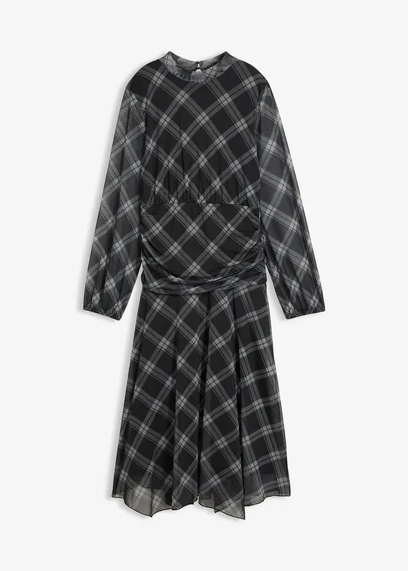 Jerseykleid aus feinem Mesh, bonprix
