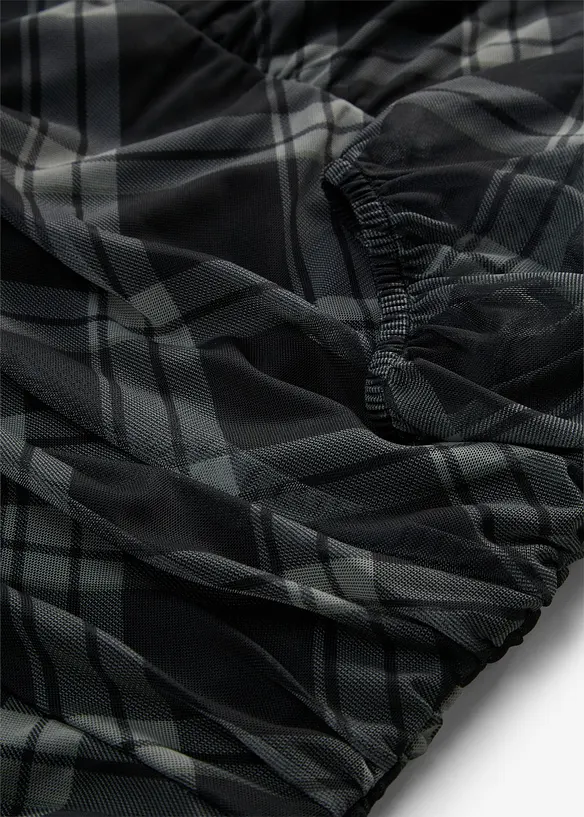Jerseykleid aus feinem Mesh, bonprix