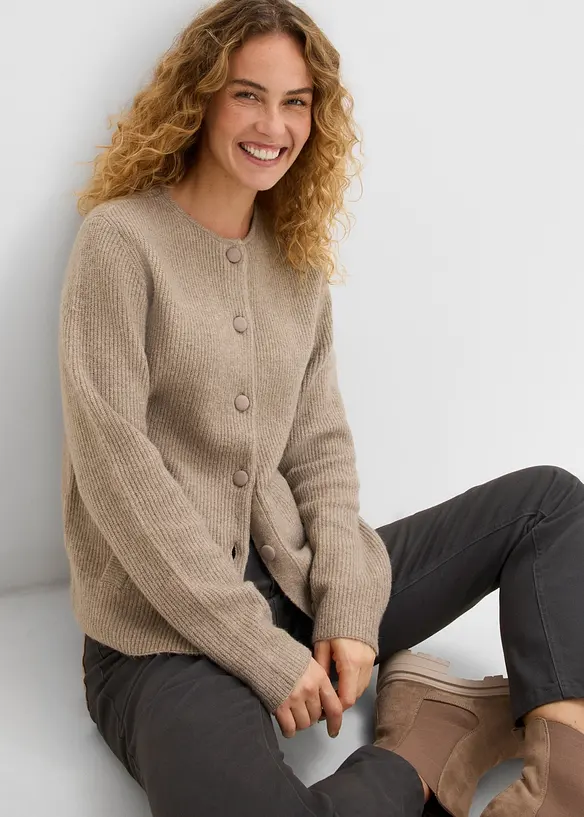 Ripp-Strickjacke, bonprix