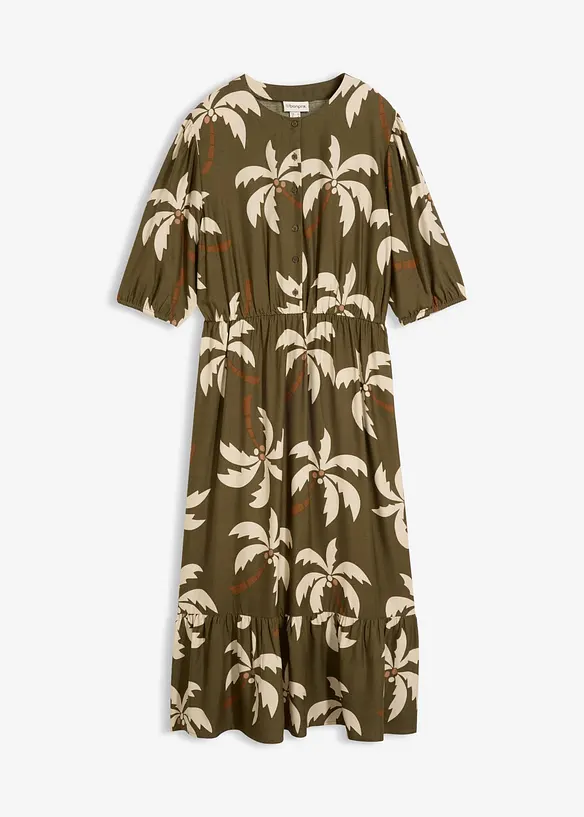 Midikleid aus softer Viskose, bonprix