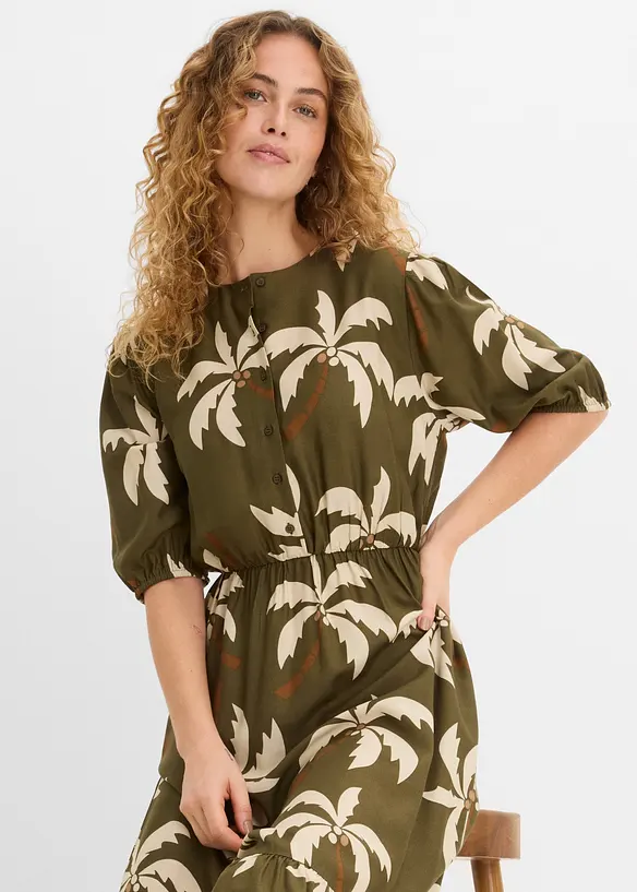 Midikleid aus softer Viskose, bonprix