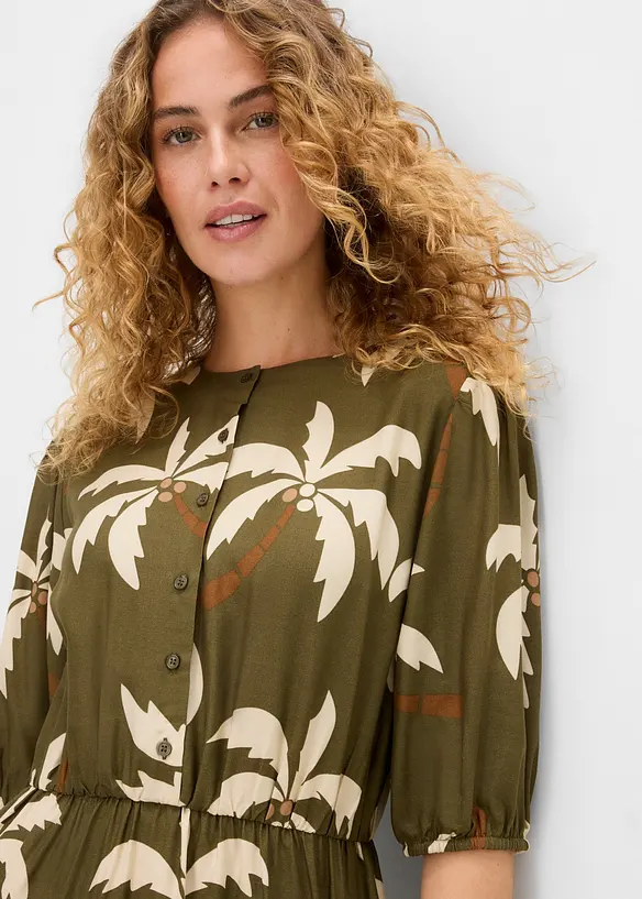Midikleid aus softer Viskose, bonprix