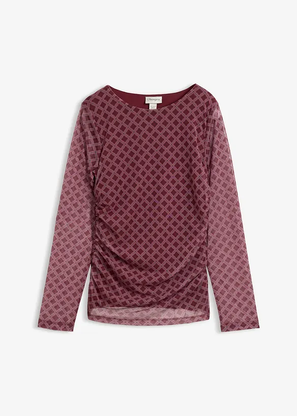 Langarmshirt aus feinem Mesh, bonprix