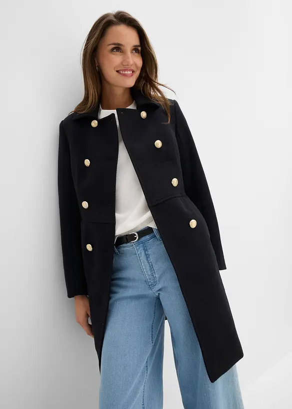 Kurzmantel in Wool-Optik, bonprix