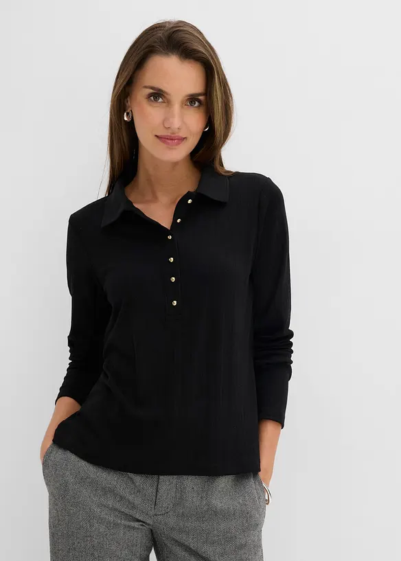 Poloshirt aus softem Viskose-Mix, bonprix