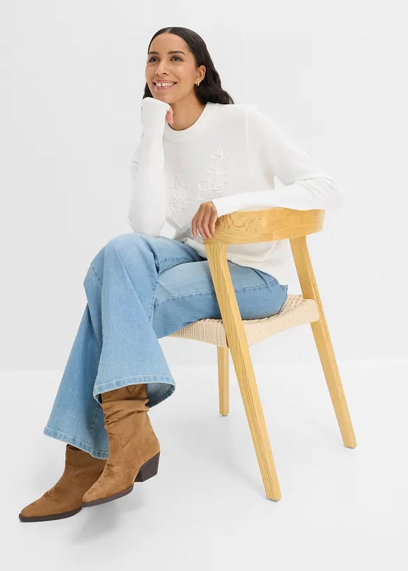 Feinstrickpullover aus Viskose-Mix, bonprix