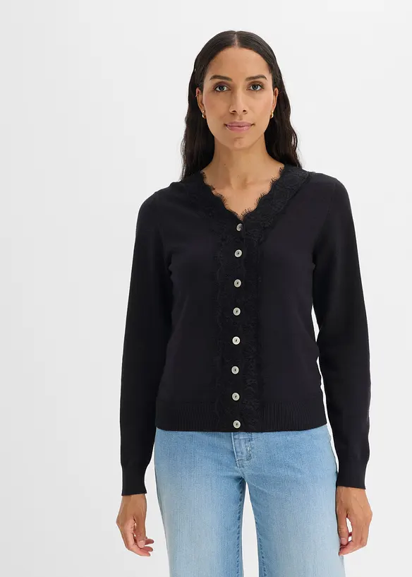 Strickjacke aus softem Viskose-Mix, bonprix