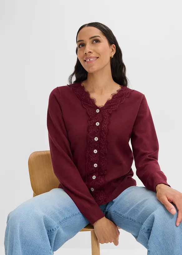 Strickjacke aus softem Viskose-Mix, bonprix
