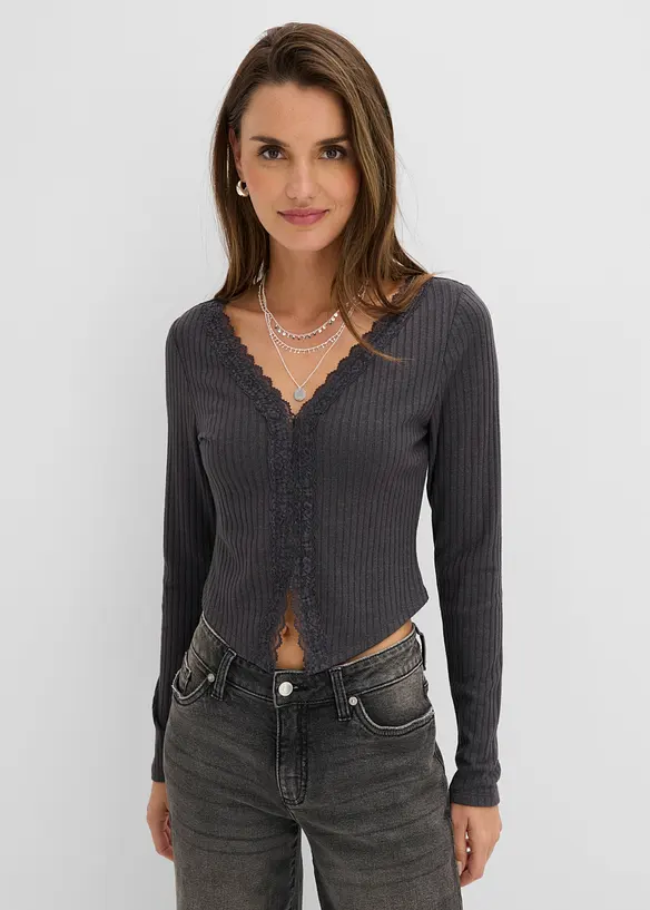 Rippshirt, bonprix