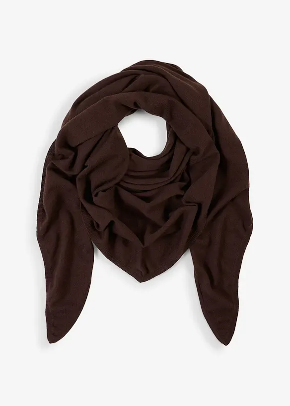 Feinstrick-Dreiecksschal mit Merinowolle, bonprix