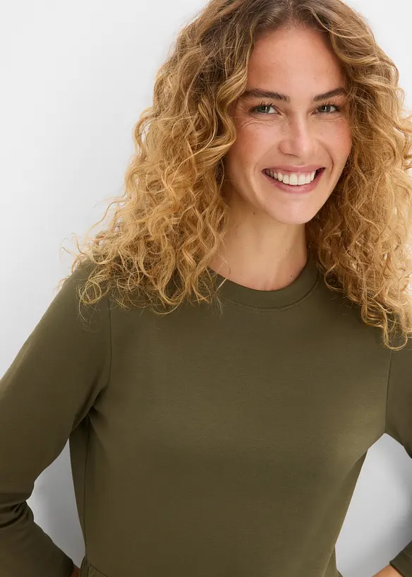 Shirtkleid aus reiner Bio-Baumwolle, bonprix