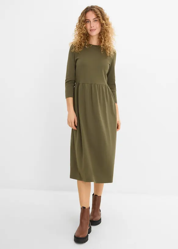 Shirtkleid aus reiner Bio-Baumwolle, bonprix