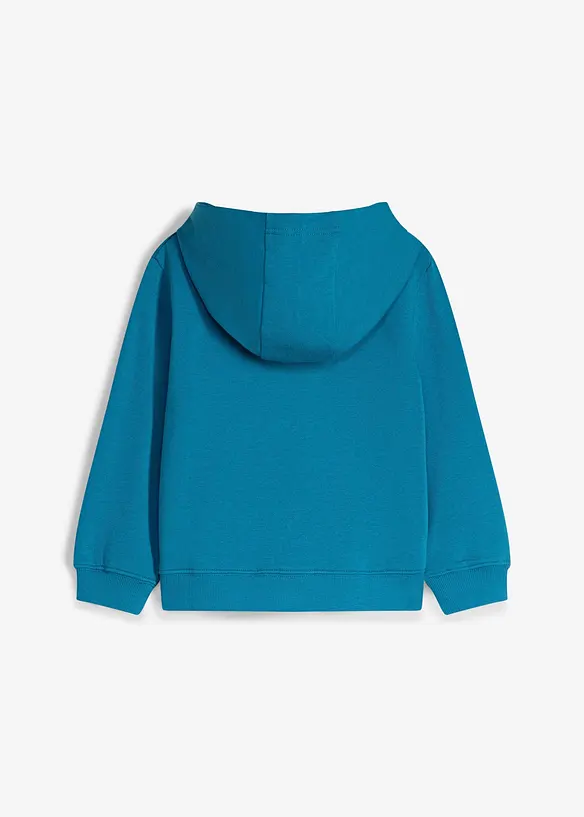 Sweat zipp&eacute; en coton &agrave; capuche, bonprix