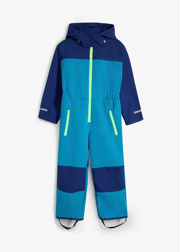Combinaison en softshell d&eacute;perlant &agrave; d&eacute;tails r&eacute;fl&eacute;chissants, bonprix