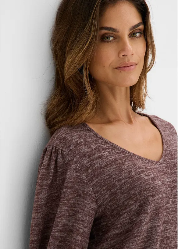 Langarmshirt aus weicher Viskose, bonprix