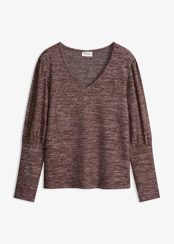 Langarmshirt aus weicher Viskose, bonprix