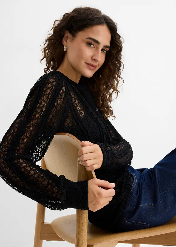 Jerseybluse mit Top (2-tlg. Set), bonprix