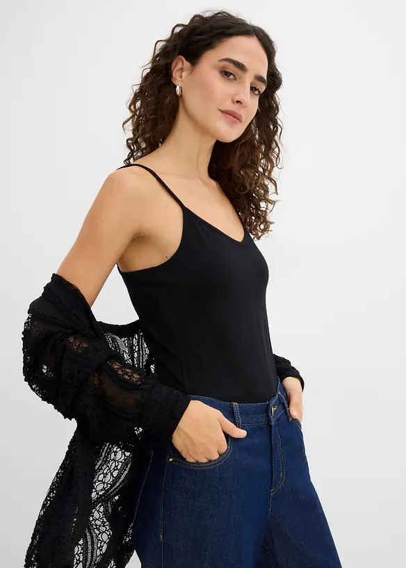 Jerseybluse mit Top (2-tlg. Set), bonprix