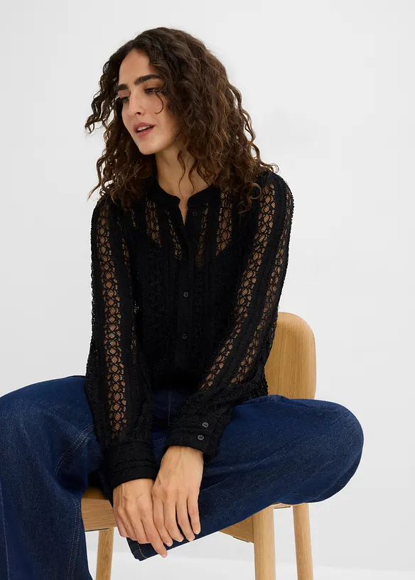 Jerseybluse mit Top (2-tlg. Set), bonprix