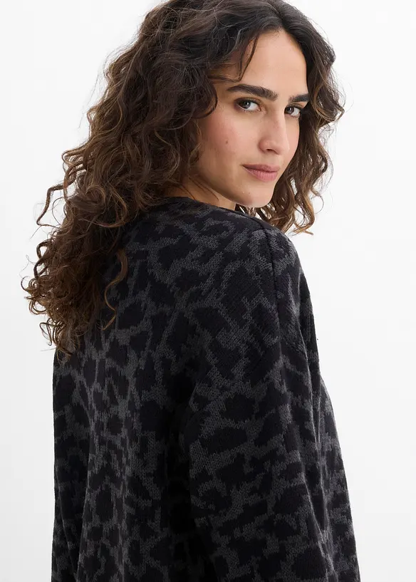 Weite Grobstrickjacke, bonprix