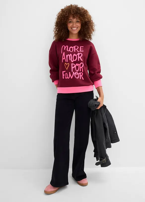 Sweat en coton m&eacute;lang&eacute;, bonprix