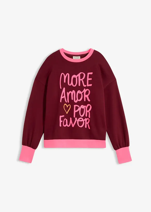 Sweat en coton m&eacute;lang&eacute;, bonprix