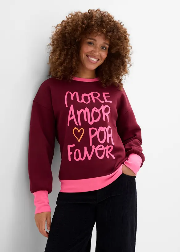 Sweat en coton m&eacute;lang&eacute;, bonprix